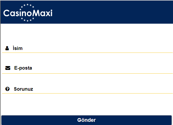 CasinoMaxi Canlı Yardım